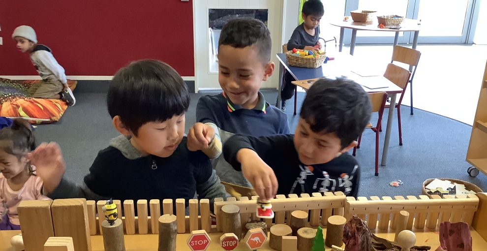  Exploring all different learning areas, both indoors and outdoors